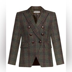 NWOT Veronica Beard Miller Dickey jacket in forest multi